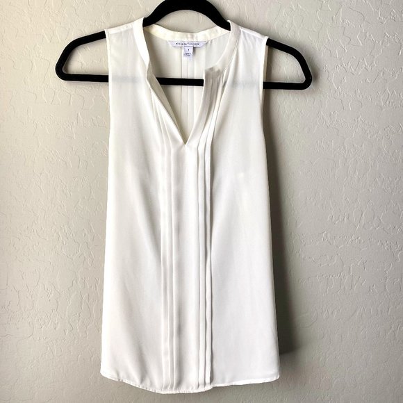 41 Hawthorn, White Sleeveless Top, Size Small - Picture 1 of 3